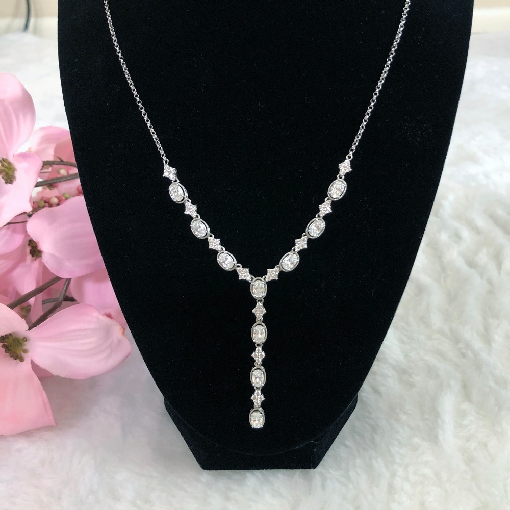 DiamonArt 6.32 CT Cubic Zirconia Lariat Necklace